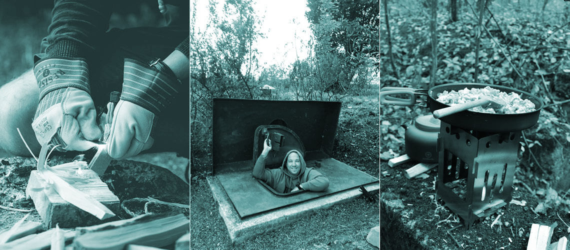 Weihnachtlicher Home-Slider mit festlich geschmücktem Tannenbaum